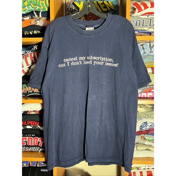 Vintage 90s Cancel My Subscription Funny Parody Tee - Picture 1 of 4